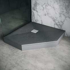 Grossman Экран для поддона Strong 100x100 GR-S21001001D черный – фотография-4